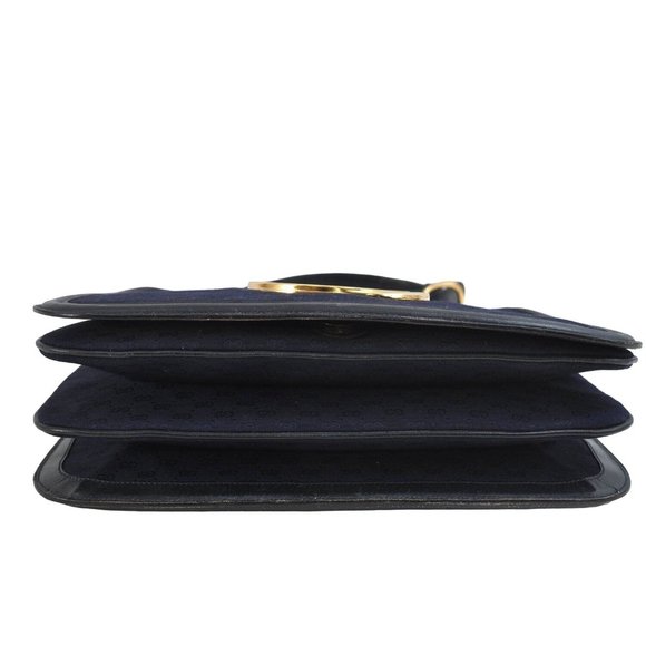 RARE Gucci blue micro Guccissima print 'Blondie' saddle bag - Picture 6 of 14